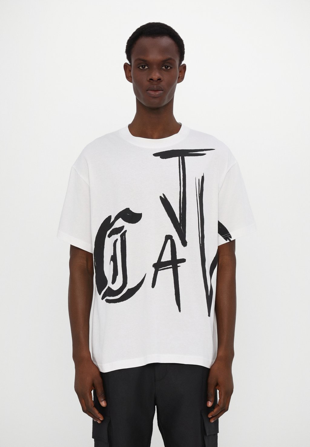 

Футболка с принтом O MAXI SIDE LOGO Just Cavalli, белый