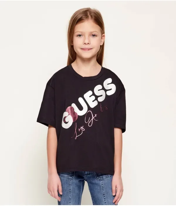 Футболка relaxed fit Guess, черный