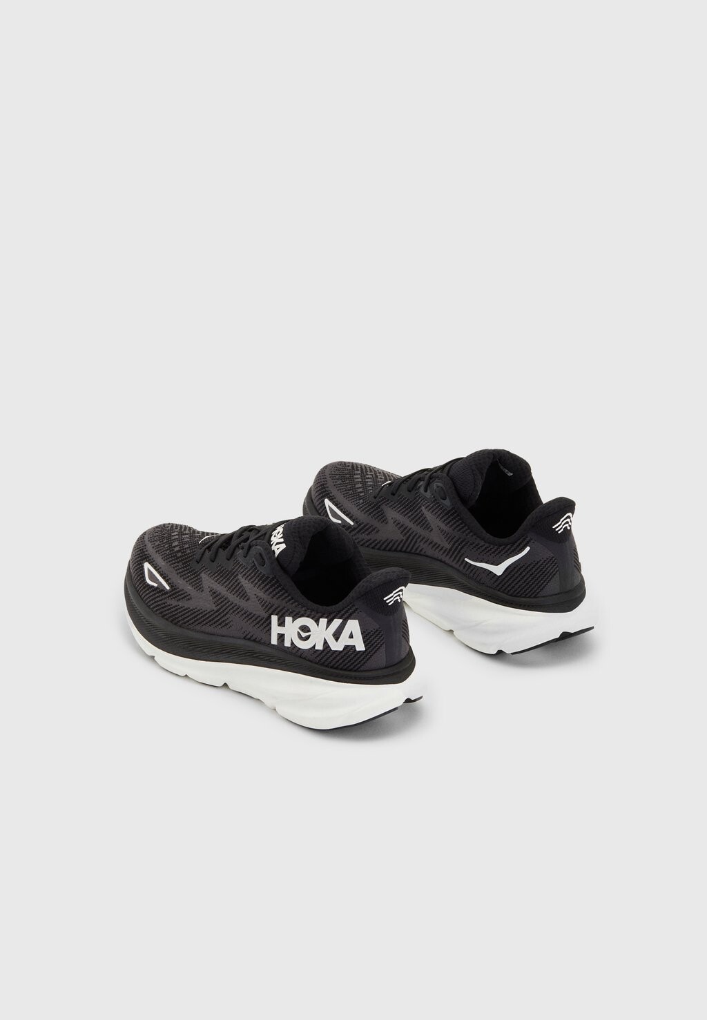 

Нейтральные кроссовки Clifton 9 HOKA, черный/белый