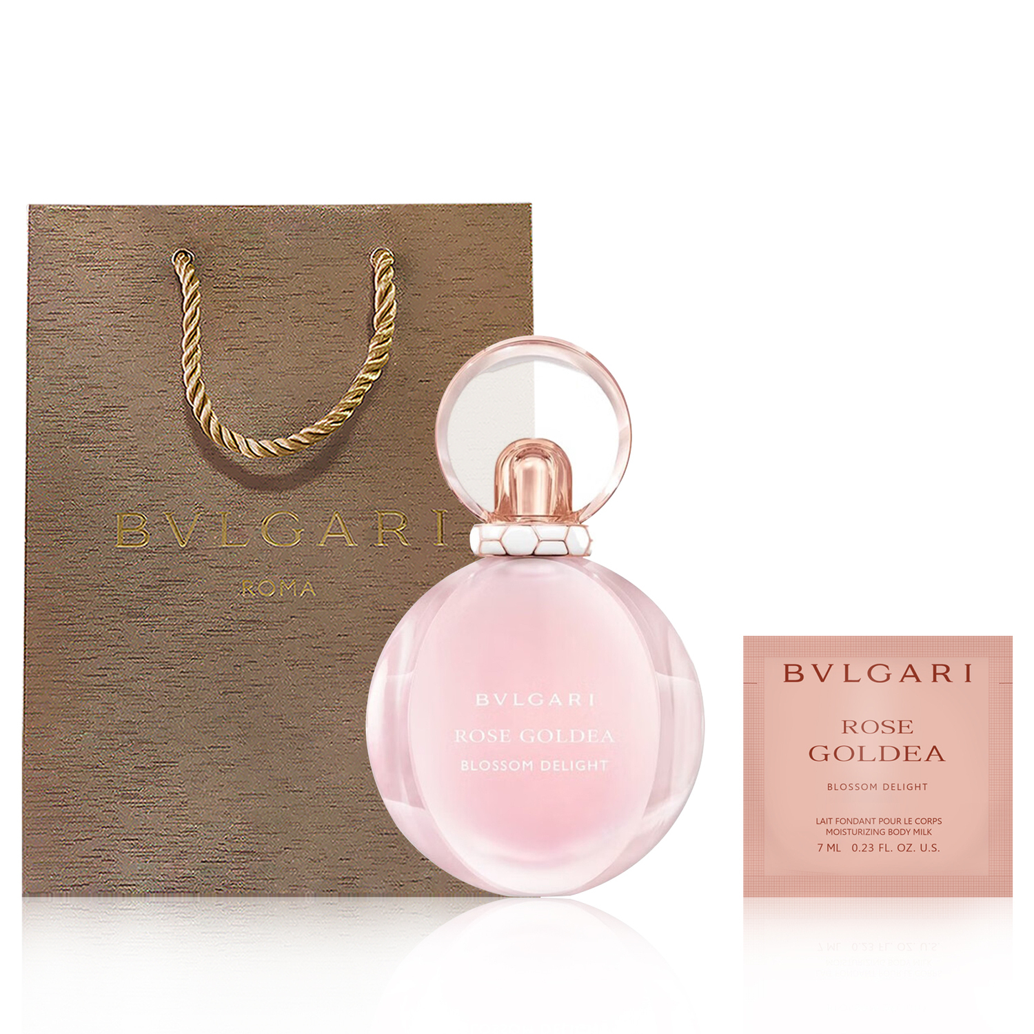 Парфюмерная вода Bvlgari Rose Goldea Blossom Delight и лосьон для тела, 75 мл + 7 мл — фото 2