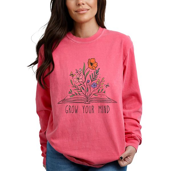 

Футболка с длинным рукавом Grow your mind floral garment dyed Simply Sage Market, Crunchberry, Зеленый, Футболка с длинным рукавом Grow your mind floral garment dyed Simply Sage Market, Crunchberry