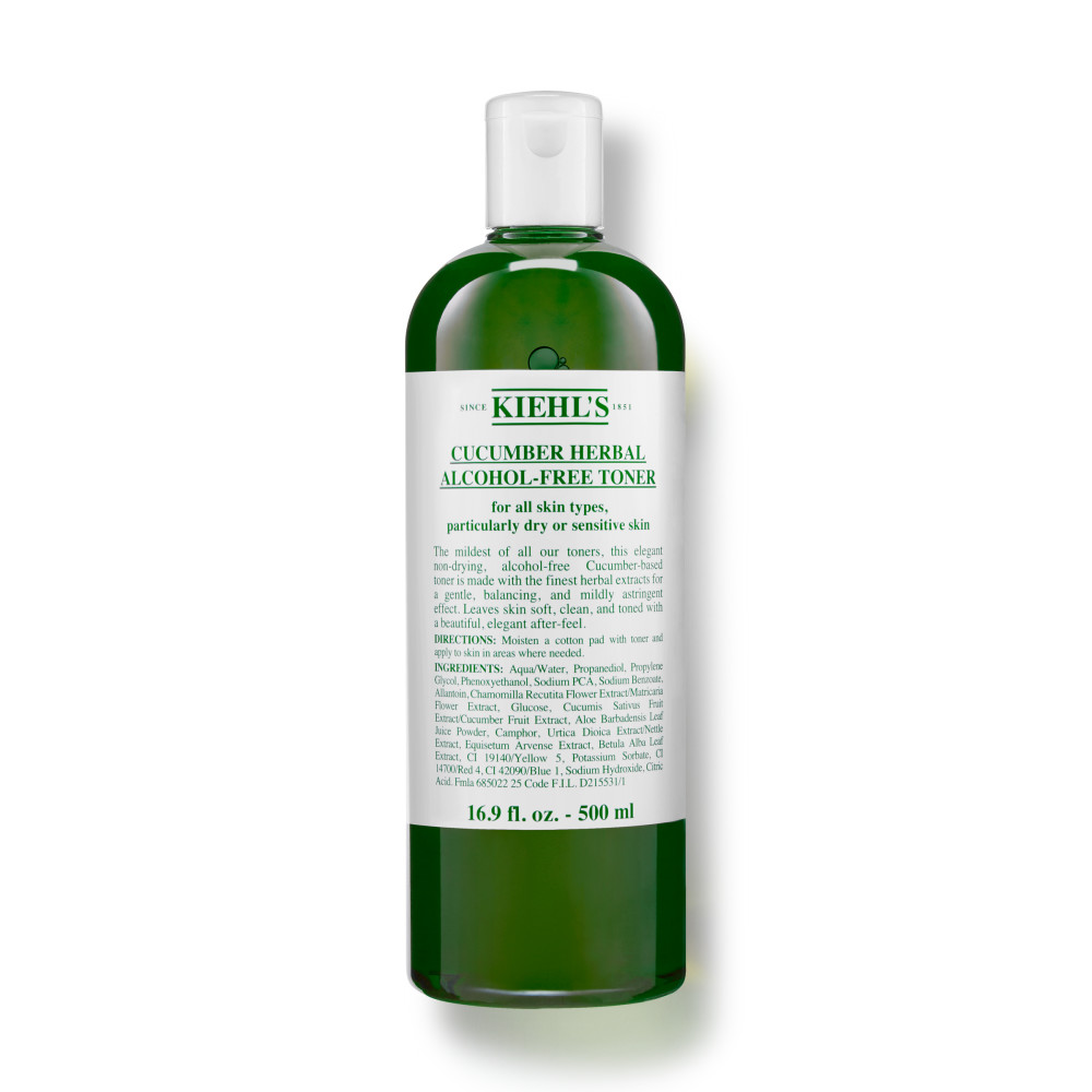 

Мягкий тоник для лица без содержания спирта cucumber herbal alcohol-free toner Kiehl'S, 500 мл