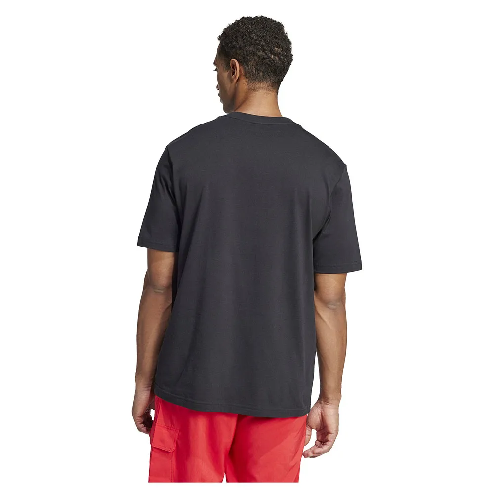 Футболка adidas Essentials Linear Single Jersey, черный — фото 2
