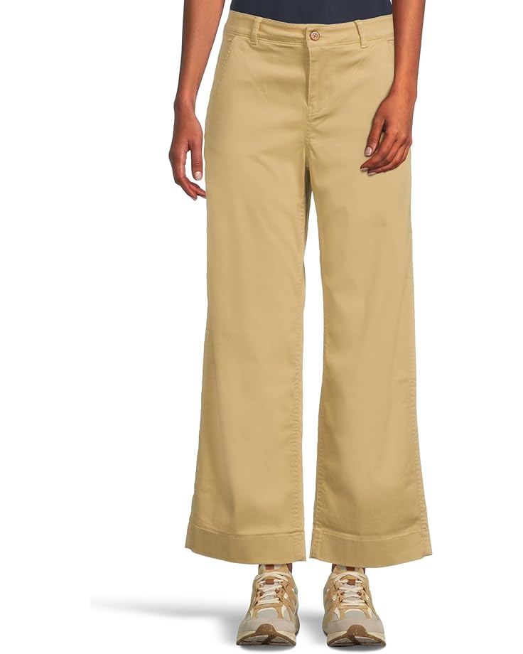 

Женские брюки L.L.Bean Comfort Stretch Chino Mid-Rise Wide-Leg, Pinenut