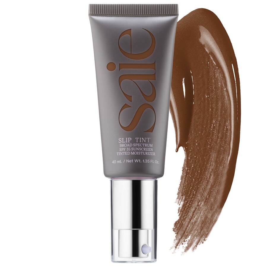 

Slip Tint - легкий тонирующий увлажняющий крем с минеральным цинком, SPF 35 и гиалуроновой кислотой. Saie, 1.3 oz/40 mL, Nine + Half