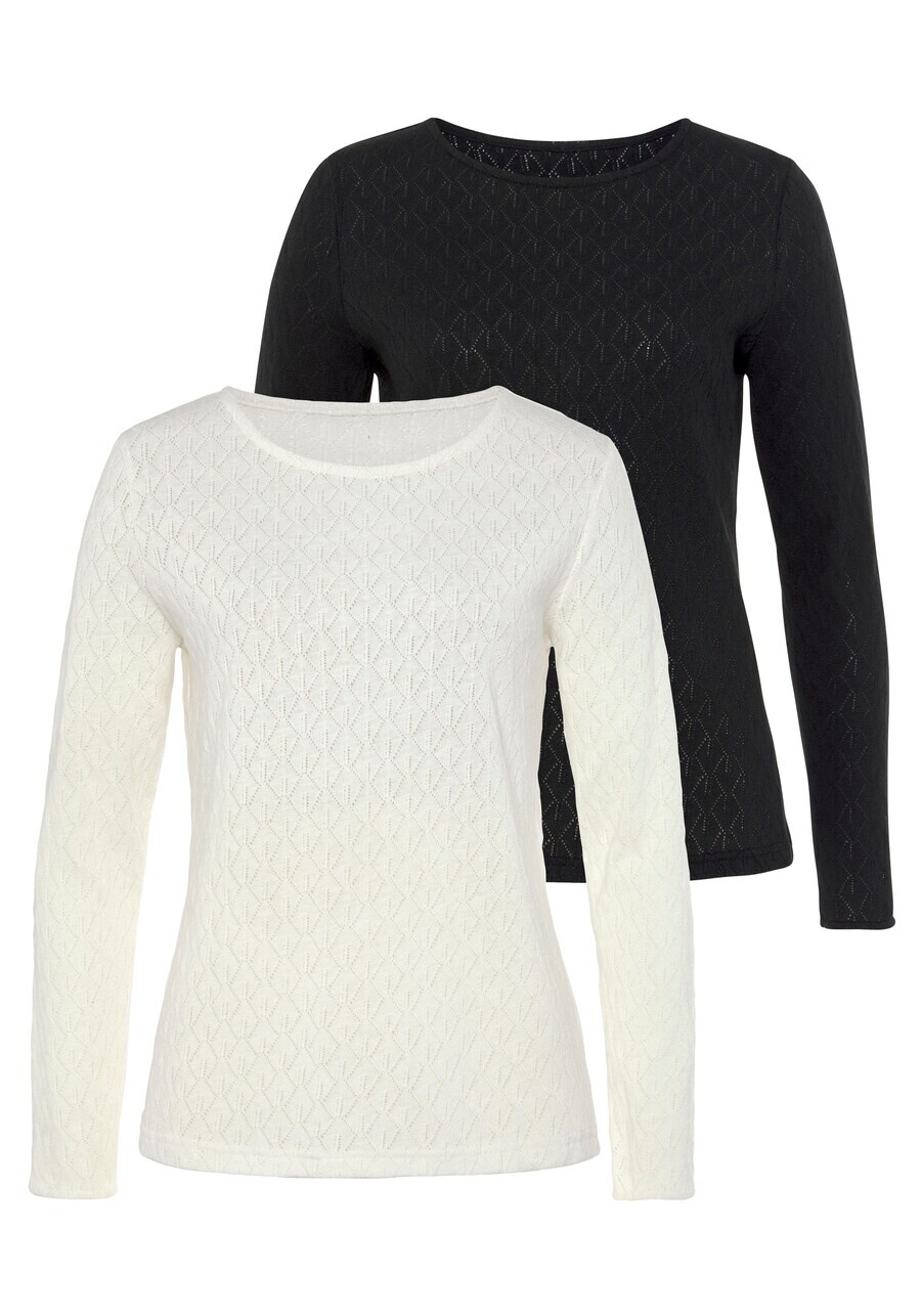 

Лонгслив VIVANCE Shirt, черный/белый