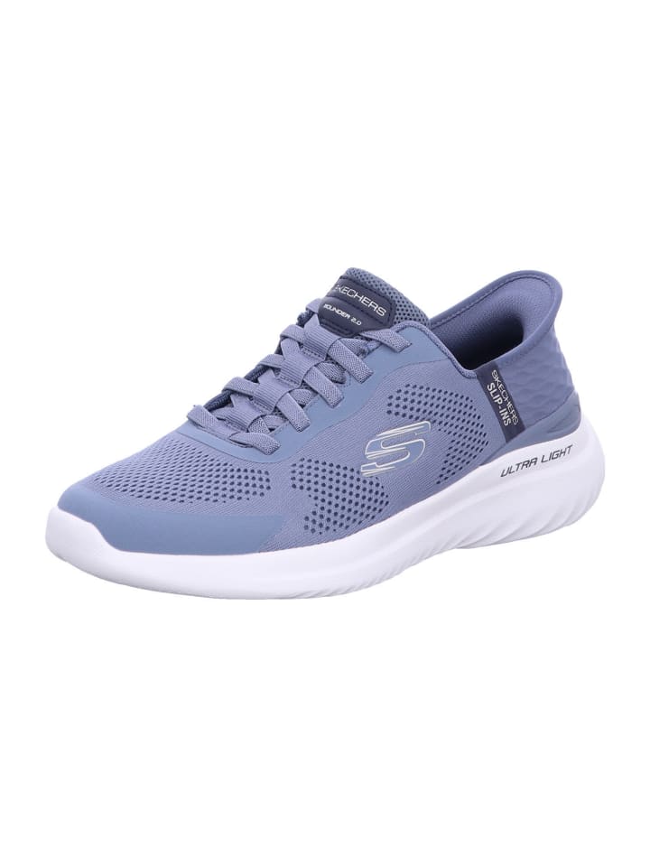 

Кроссовки на шнуровке Skechers, синий