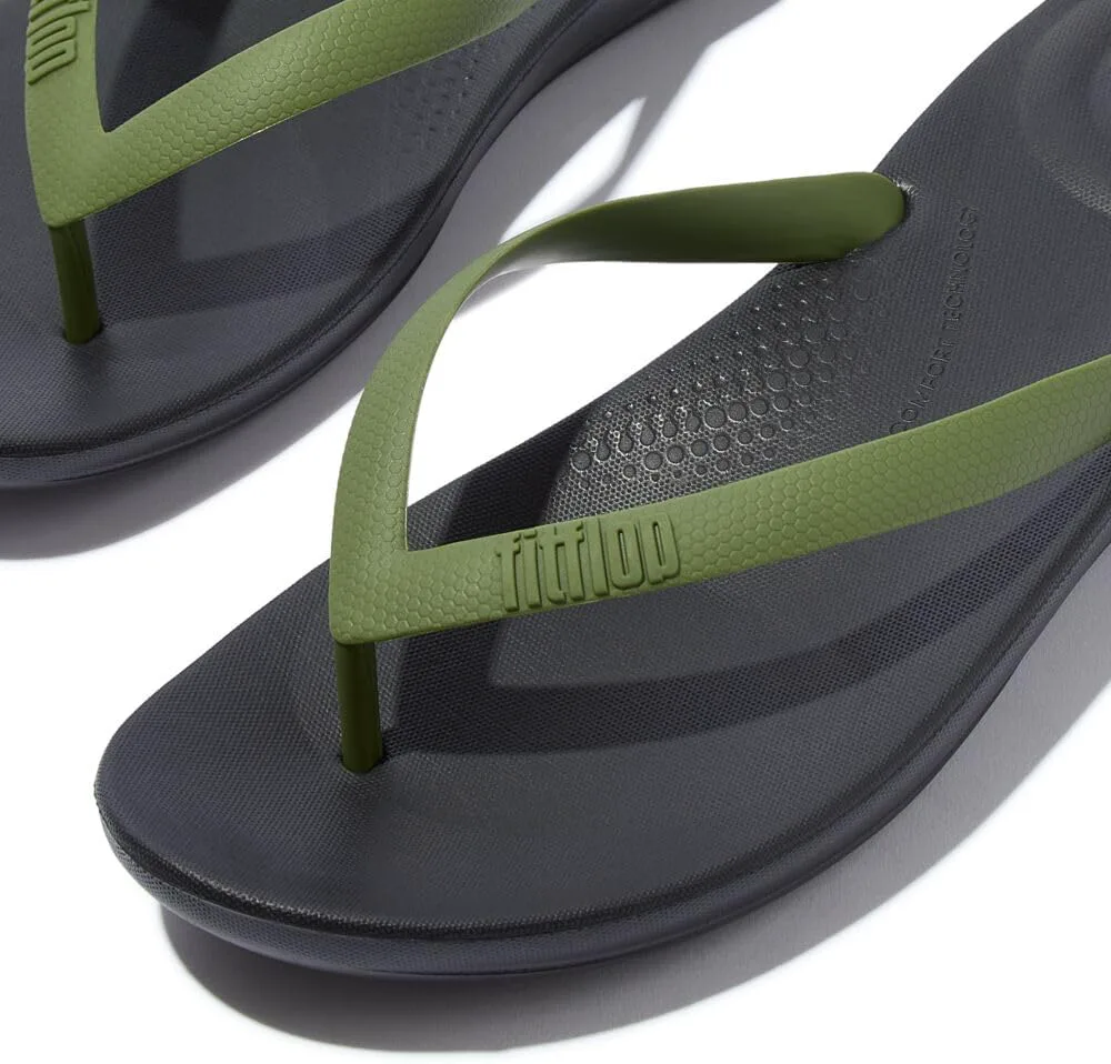 Мужские эргономичные шлепанцы FitFlop Iqushion, черный — фото 3