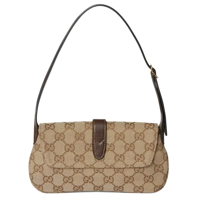 Женская мини-сумка Gucci Jackie GG Canvas Sand — фото 4