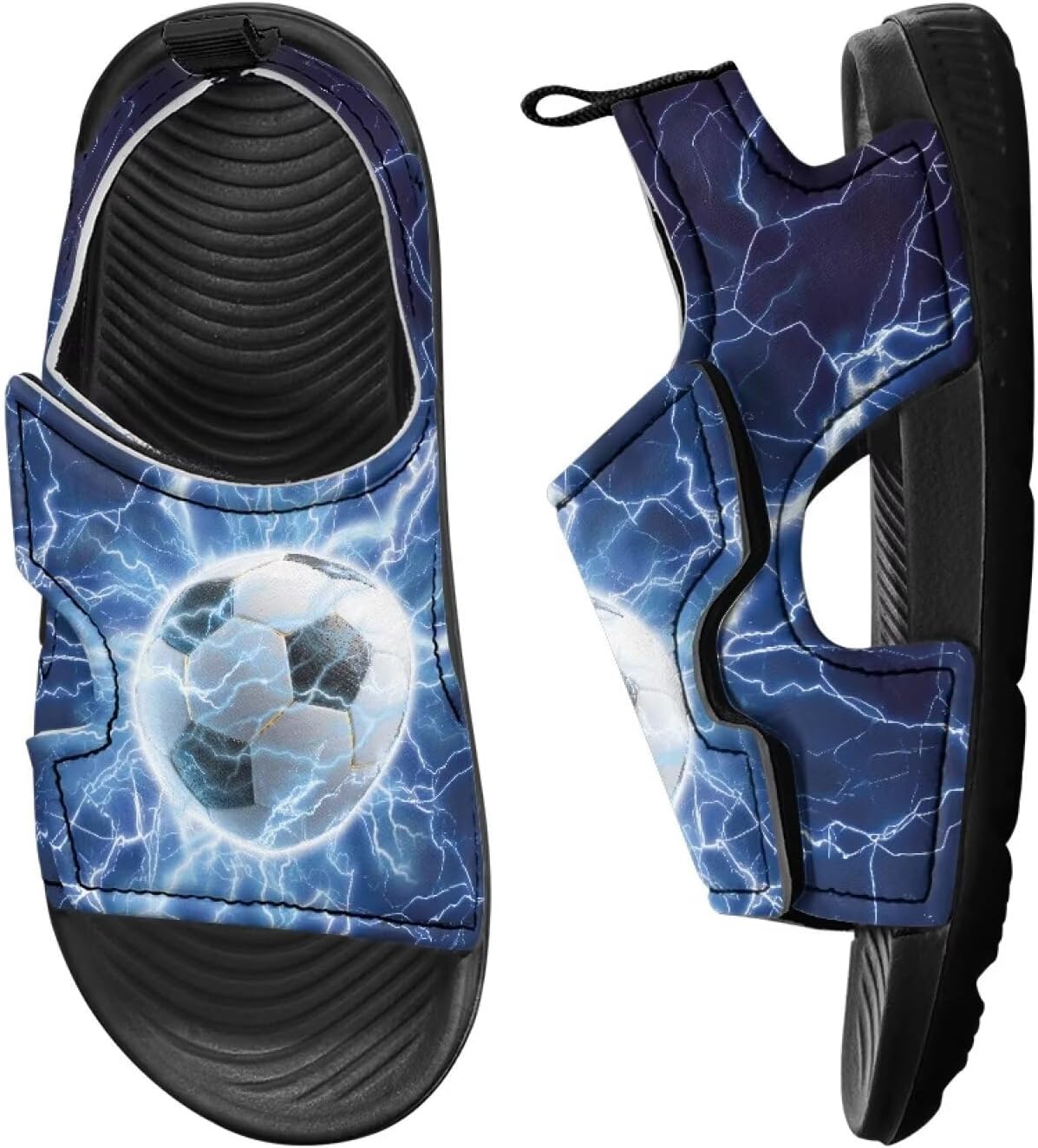 

Детские сандалии для мальчиков, спортивные, походные, с закрытым носком, для девочек, школьные подарки, удобные, легкие, для дошкольников Cugasmaru, синий