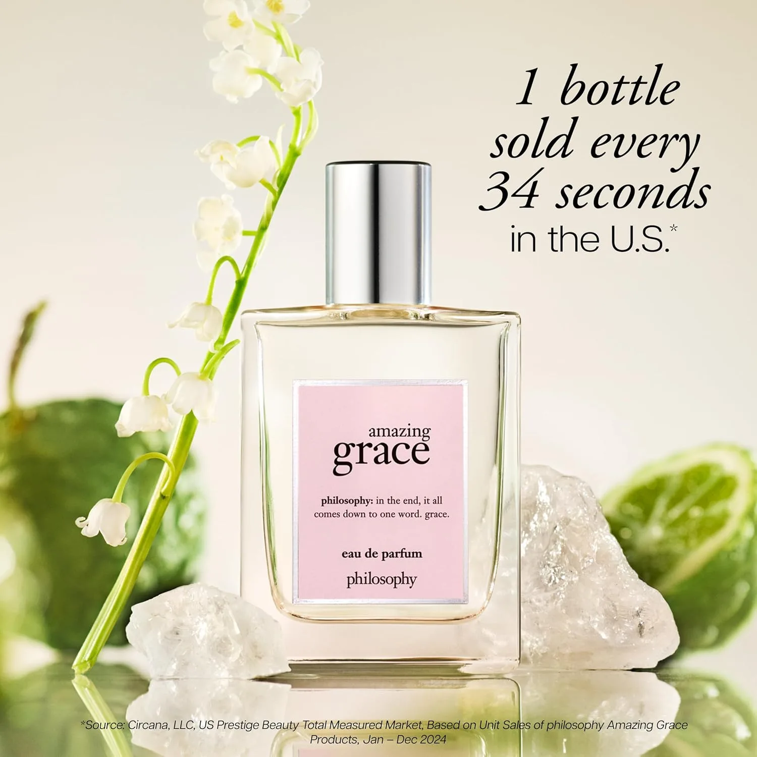 Philosophy Amazing Grace Eau de Parfum - чистый и цветочный женский парфюм с нотами бергамота, ландыша и мускуса - стойкий аромат - 60 мл — фото 4