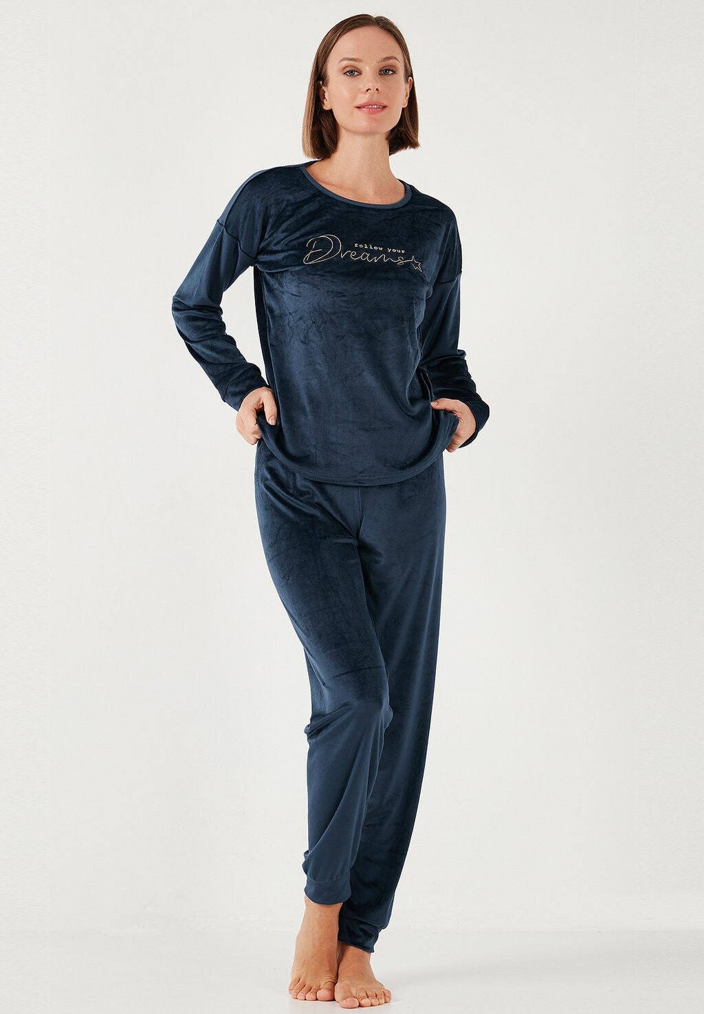 

Пижамный комплект SET REGULAR FIT LELA, темно-синий