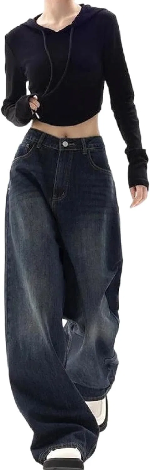 Джинсы свободные Retro Street Style, Gray9