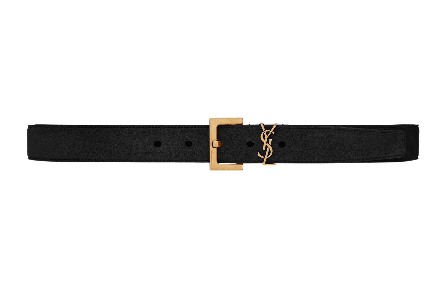 

Ремень женский Saint Laurent Logo Plaque, черный