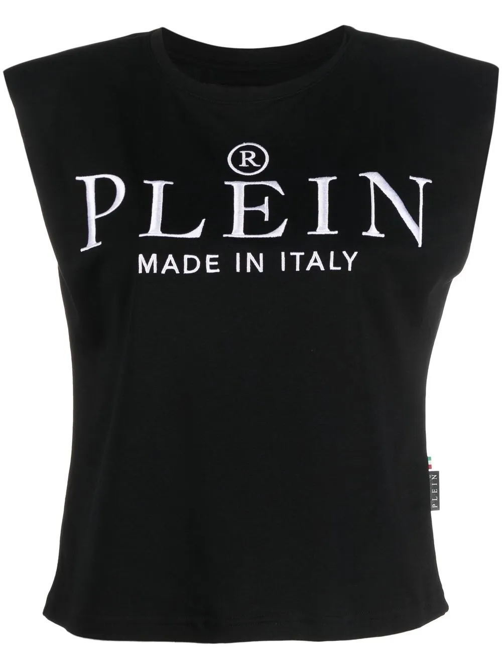 

Топ с логотипом Philipp Plein, черный