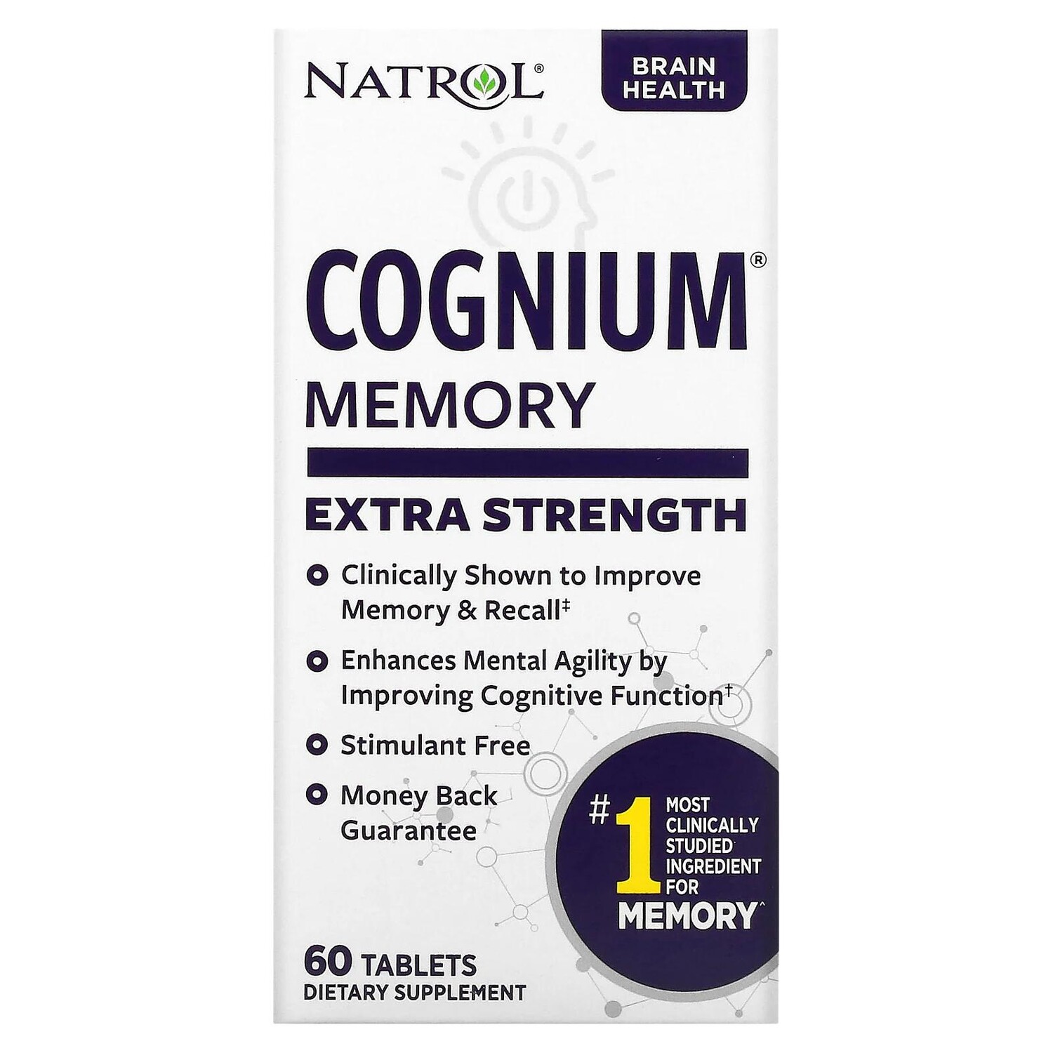 

Natrol Cognium Сверхсила 200 мг 60 таблеток