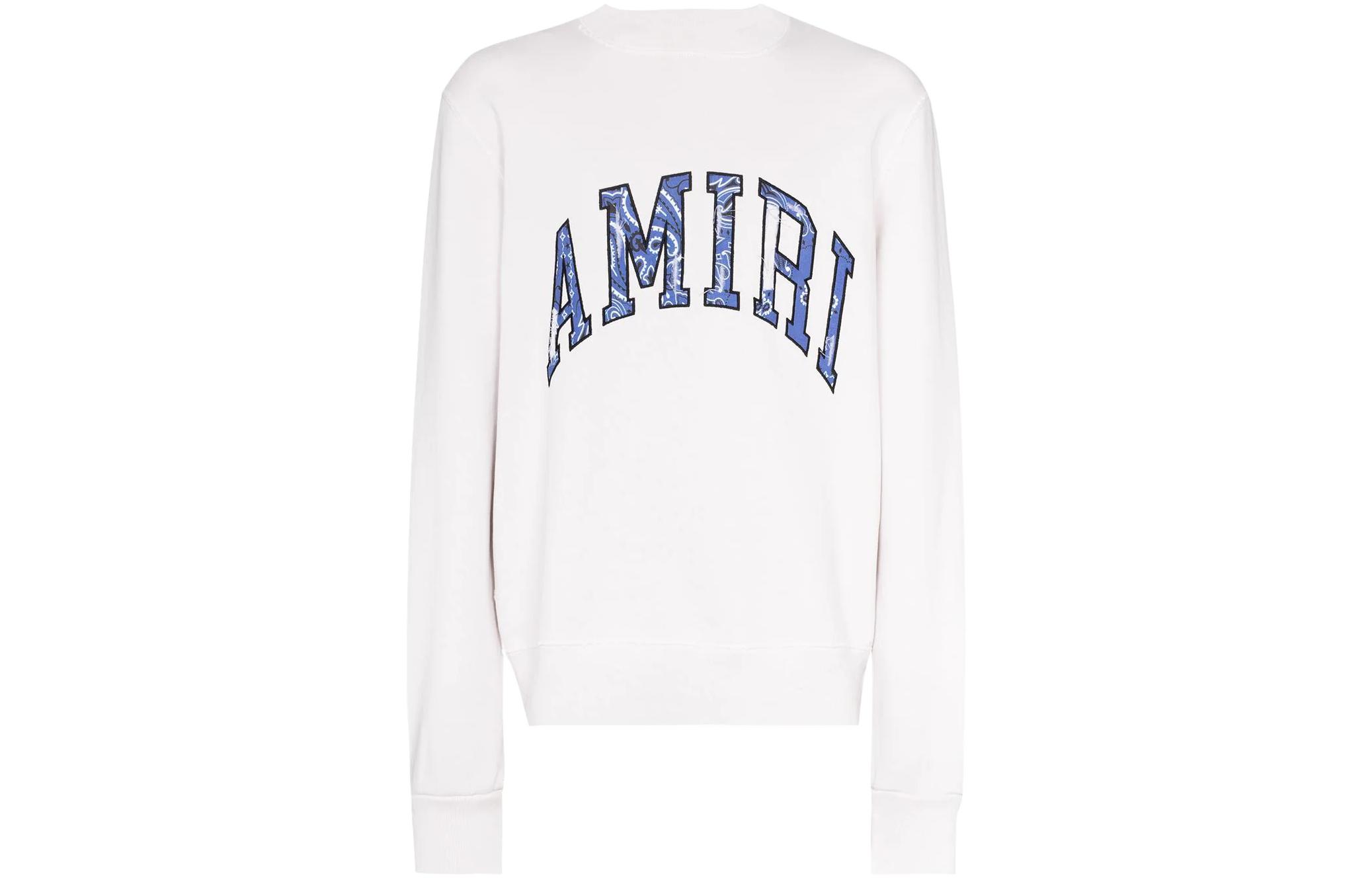 

Толстовка Bandana Applique Crew AMIRI, белый
