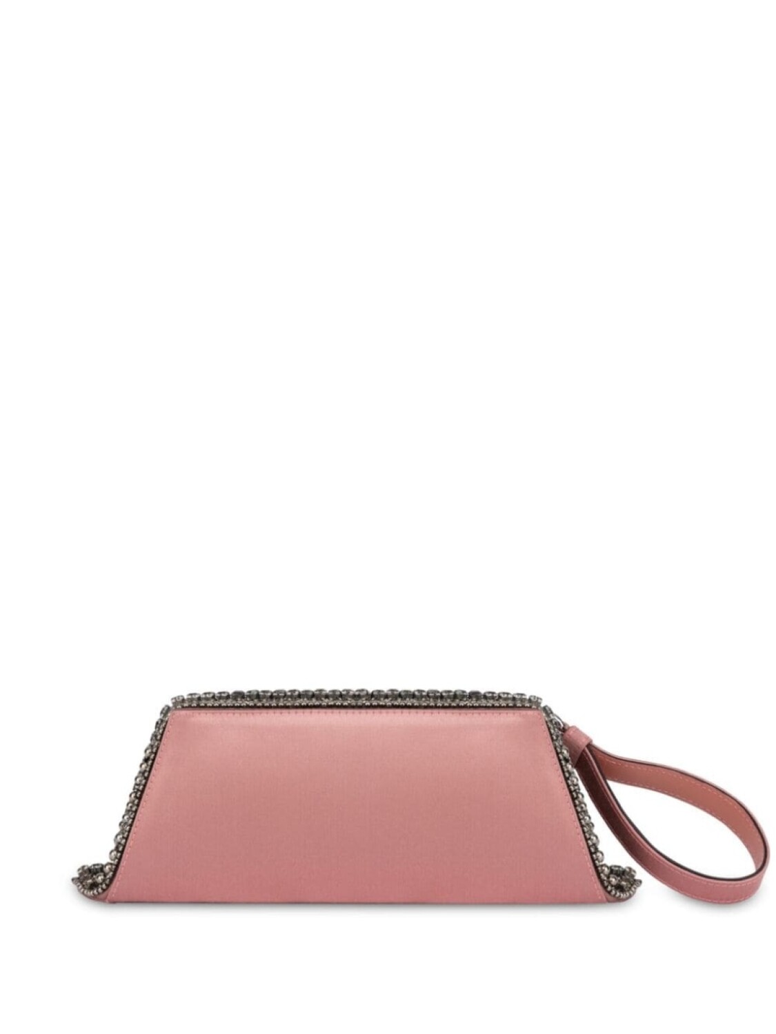 

Alberta Ferretti клатч со стразами, розовый
