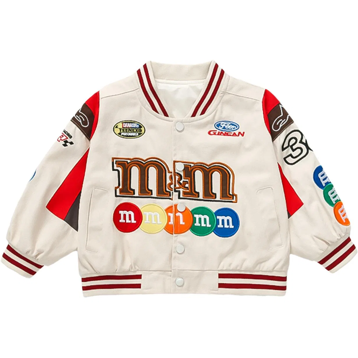 Бейсбольная джерси Disney Kids с вышивкой m&m белая
