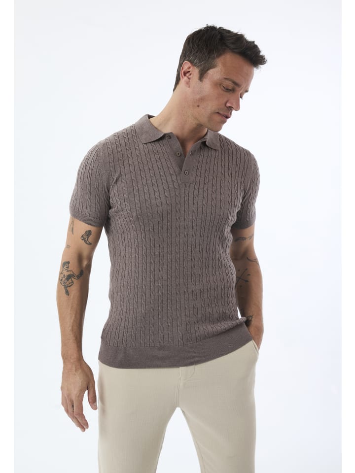 

Коричневая рубашка-поло с короткими рукавами Felix Hardy, Коричневый, Коричневая рубашка-поло с короткими рукавами Felix Hardy