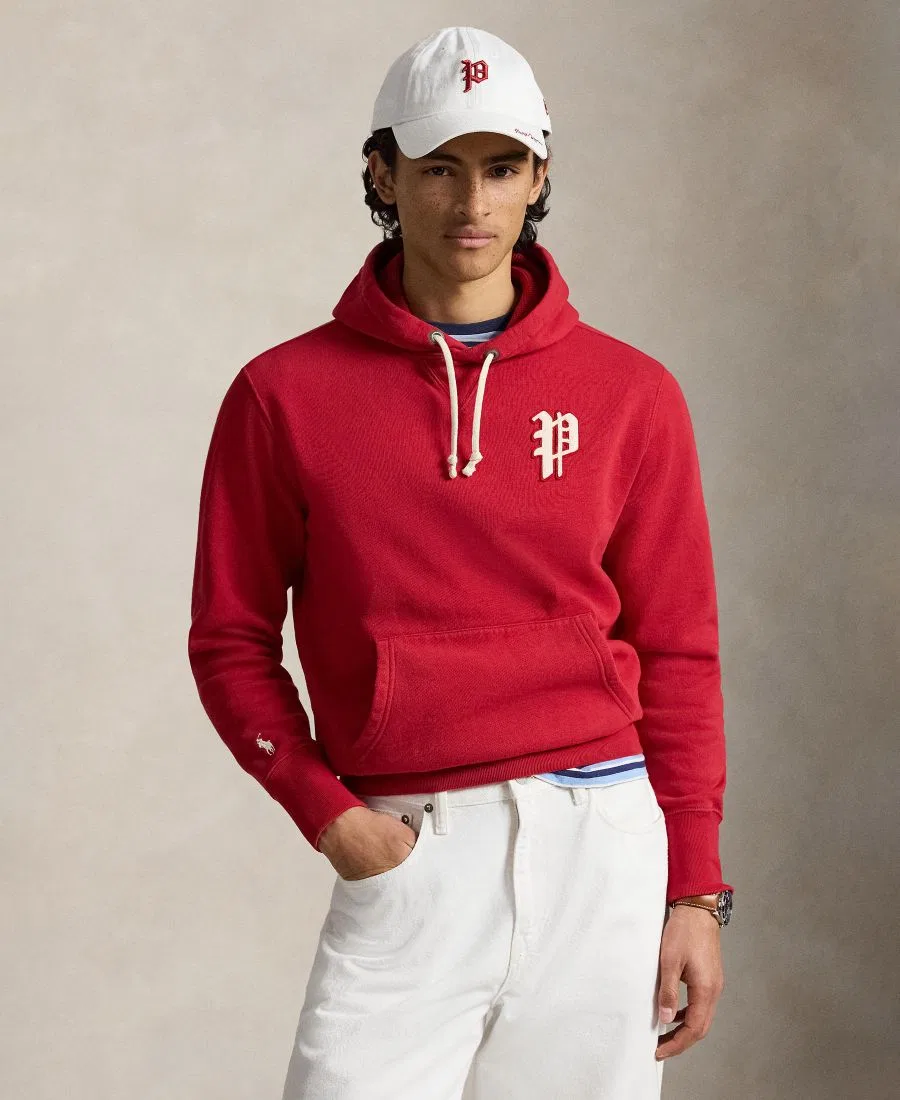 Мужская толстовка с длинными рукавами и нашивкой с логотипом Polo Ralph Lauren, красный