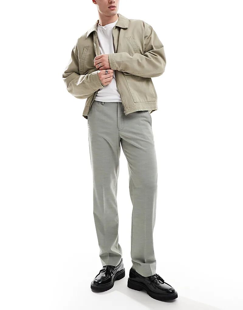 

Брюки с эластичным поясом в цвете шалфея Ben Sherman