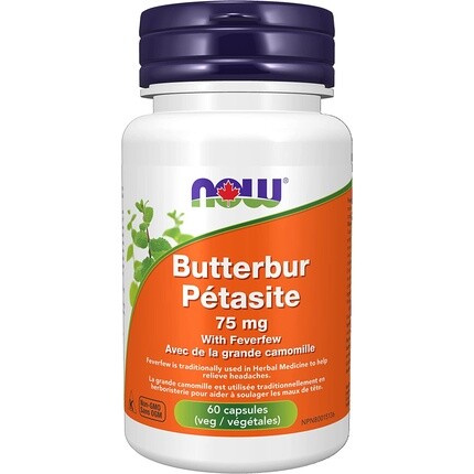 

NOW Foods Белокопытник с вегетарианскими капсулами из пиретрума, 60 шт.