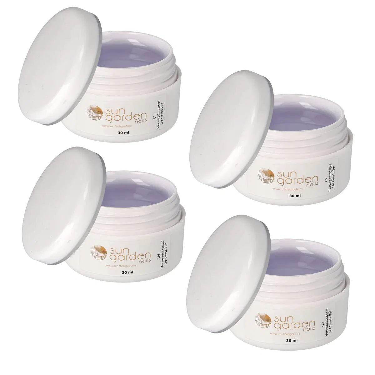 Набор УФ-гелей Sun Garden Nails Classic Sealing Gel, 4 x 30 мл Sun Garden Nails, Clear — фото 2