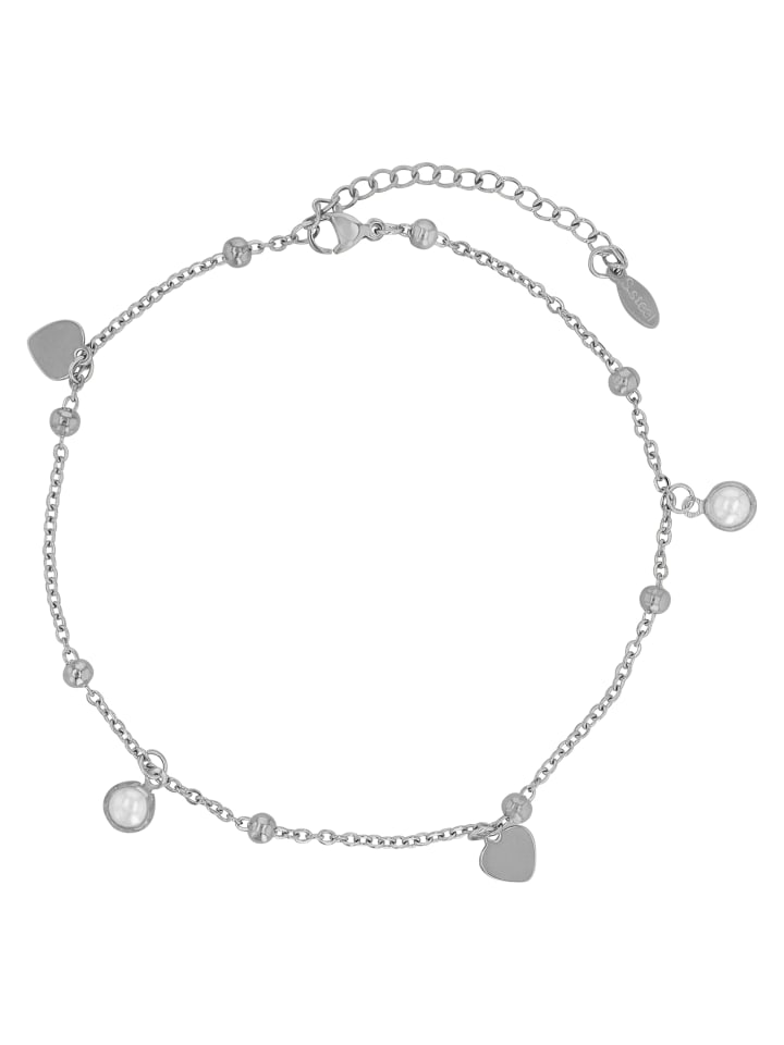 

Adeliás Женский кулон из нержавеющей стали с жемчужиной, серебристый