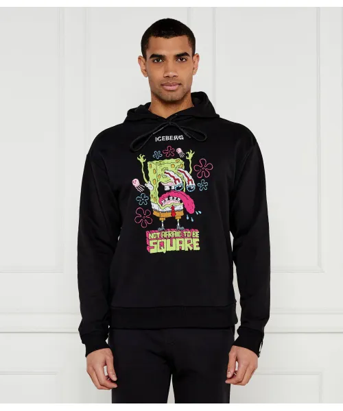 

Толстовка «Айсберг x Спанч Боб» Regular fit Iceberg, черный