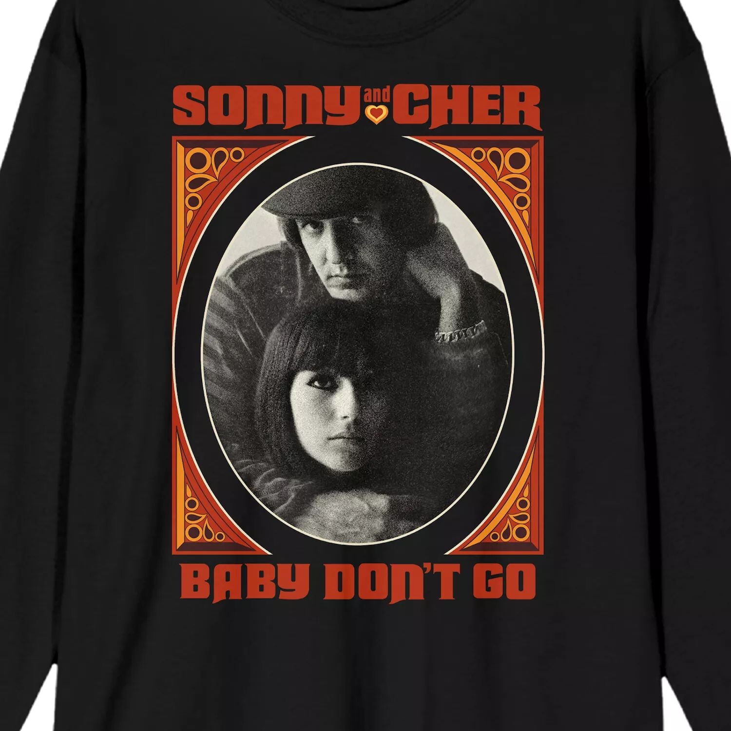 

Мужская футболка с рисунком Sonny & Cher Baby Don't Go Licensed Character