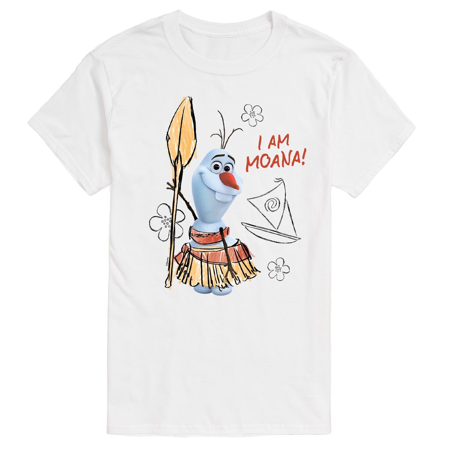 

Мужская футболка Disney's Frozen с рисунком Olaf I Am Moana
