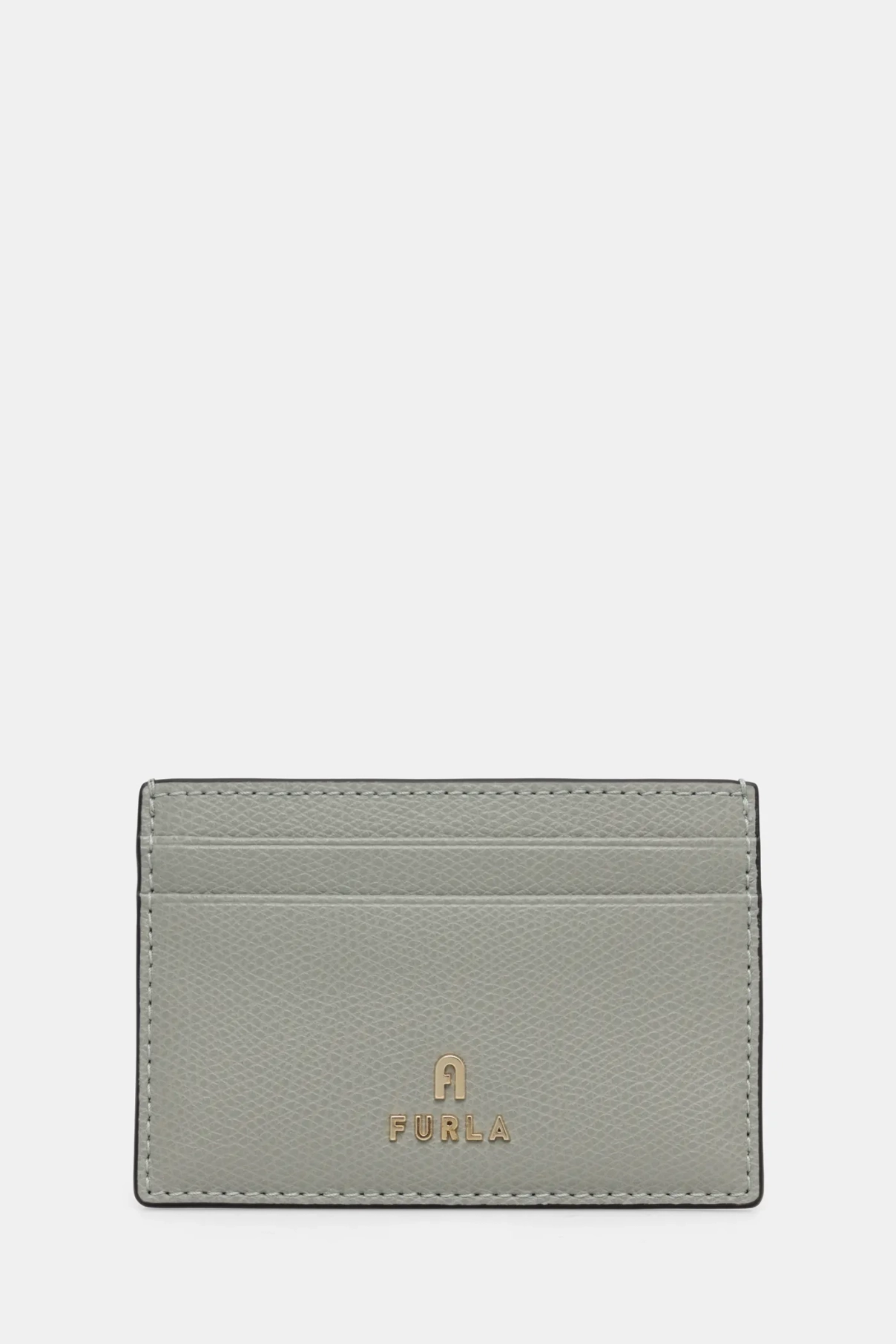 

Кожаная визитница Furla, серый