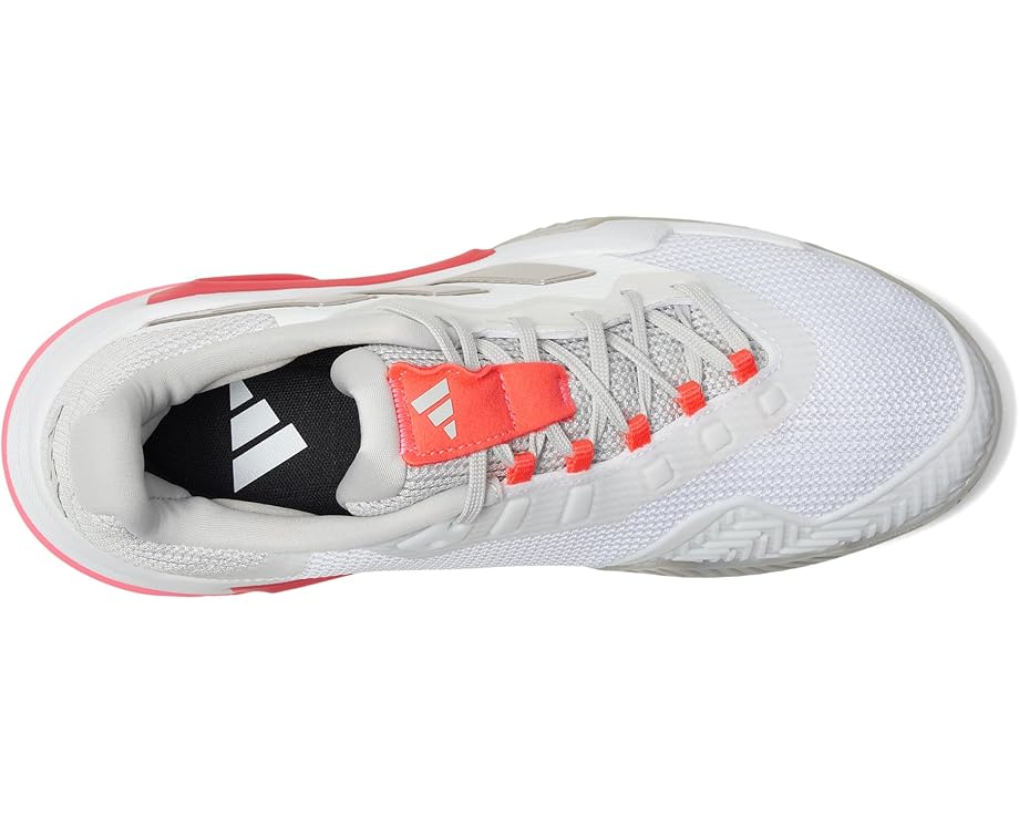 Кроссовки adidas Barricade 13 Tennis Shoes, цвет White/Iron Metallic/Lucid Red — фото 2