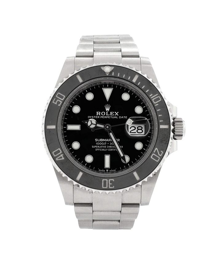 

Часы Oyster Perpetual Submariner Date с автоматическим механизмом, сталь и Cerachrom, 41 мм Pre-Owned Rolex, черный