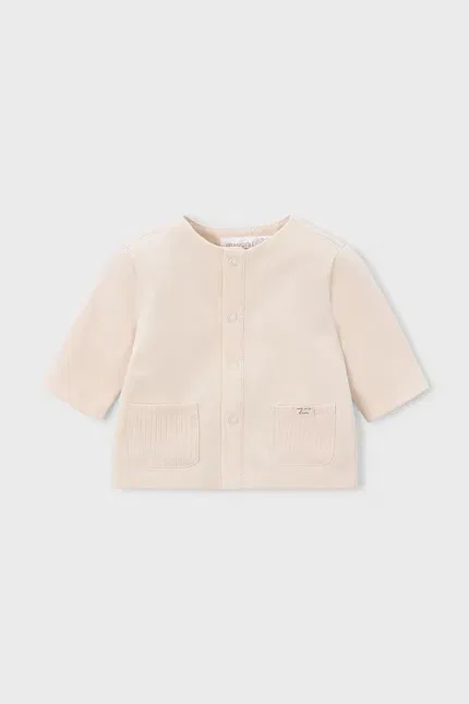 Кофта детская на молнии Mayoral Newborn, бежевый