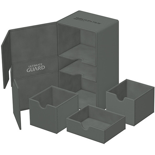 

Аксессуары Ultimate Guard Twin Flip'n'Tray 200+ Monocolor: Grey