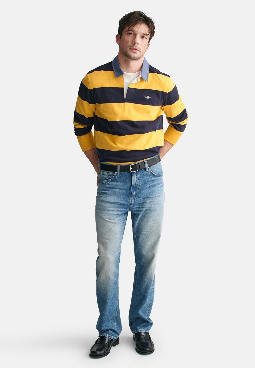 

Топ с длинными рукавами STRIPE HEAVY RUGGER GANT, розовый