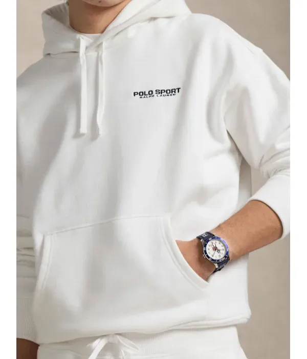 Толстовка relaxed fit Polo Ralph Lauren, белый — фото 4