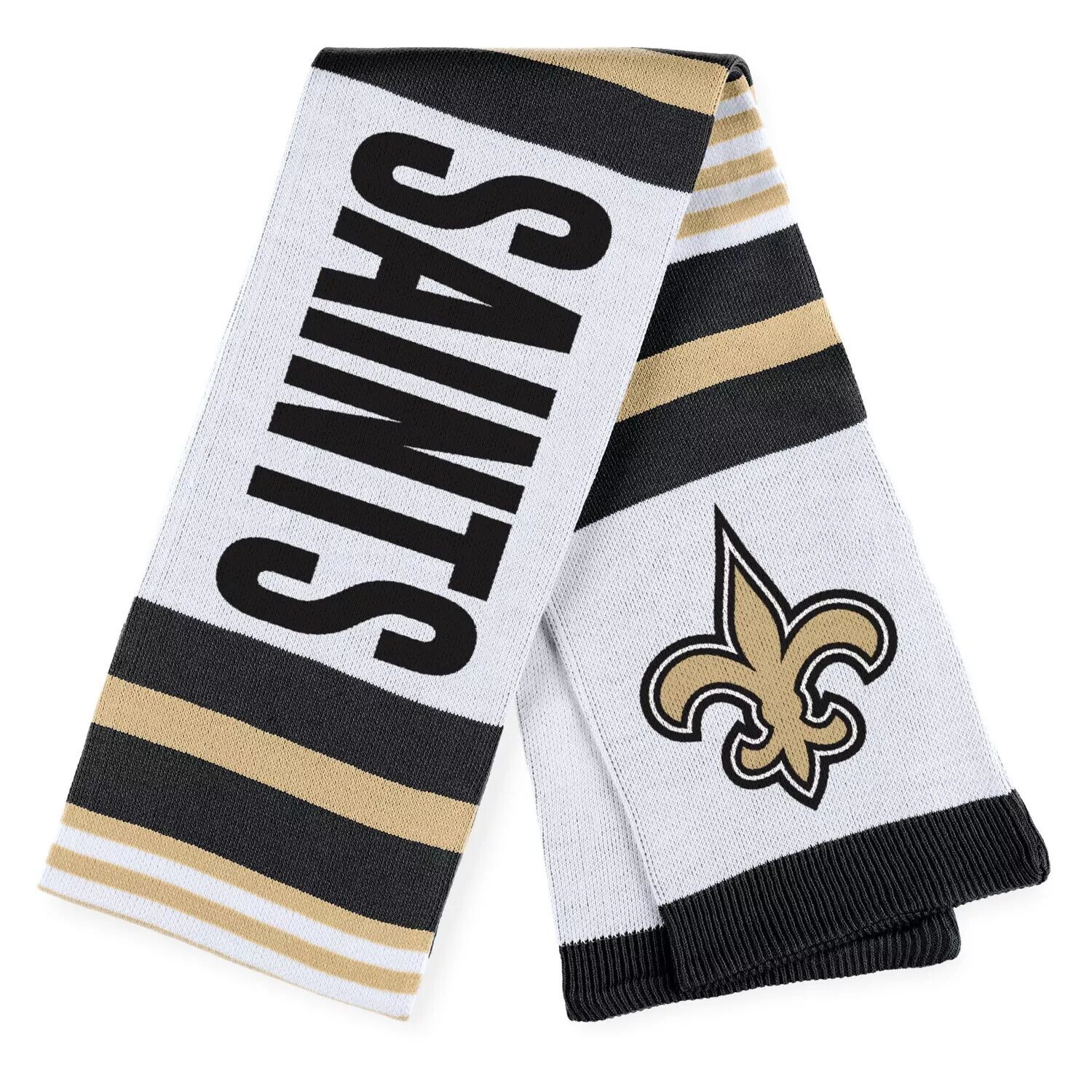 

Женская одежда Erin Andrews Жаккардовый полосатый шарф New Orleans Saints
