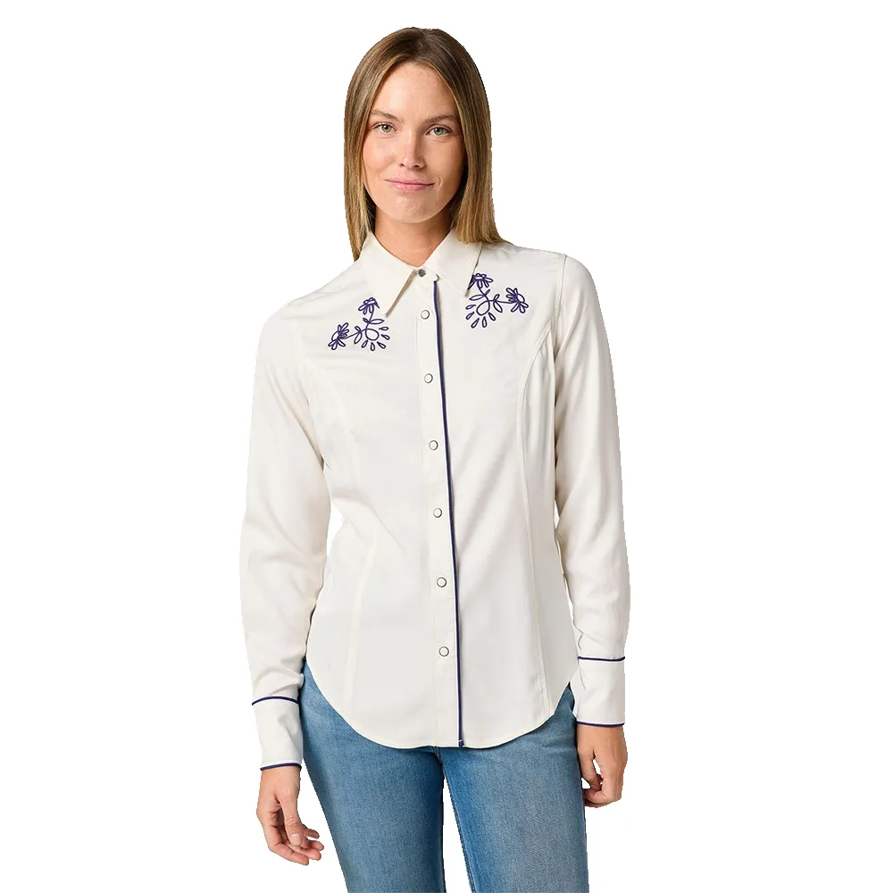 

Рубашка с длинным рукавом Wrangler Piped Western, белый