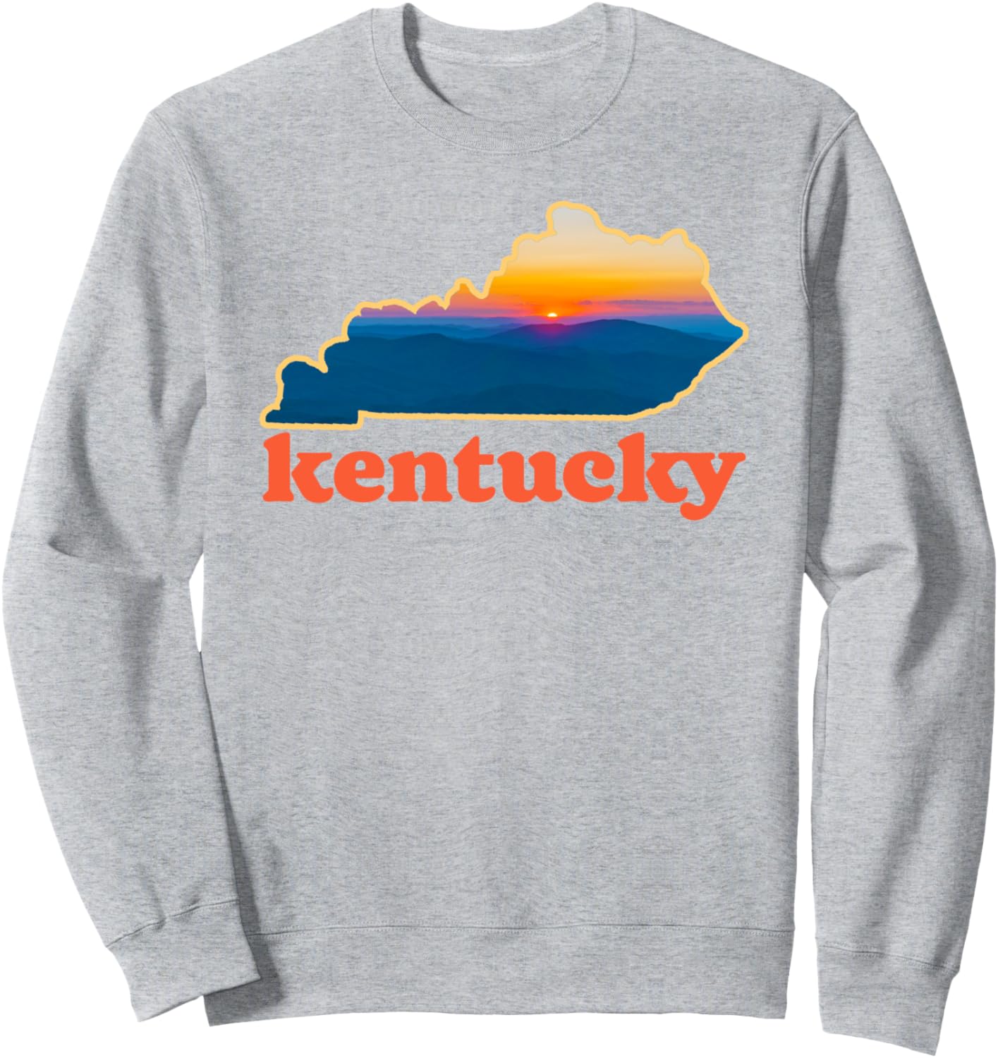 

Толстовка с винтажным дизайном «Закат и горы» в стиле «Кентукки на природе» Symbiosis Supply Co., серый