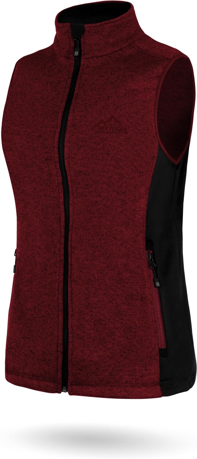 

Утепленный жилет Normani Outdoor Sports Damen Strickweste „Kashechewan“, красный