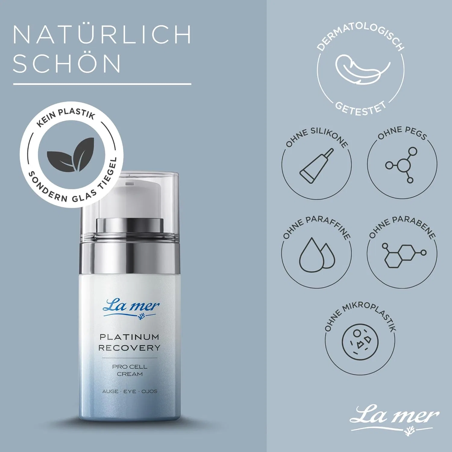 Крем для кожи вокруг глаз La mer Platinum Recovery Pro Cell Cream Eye, 15 мл La Mer — фото 4