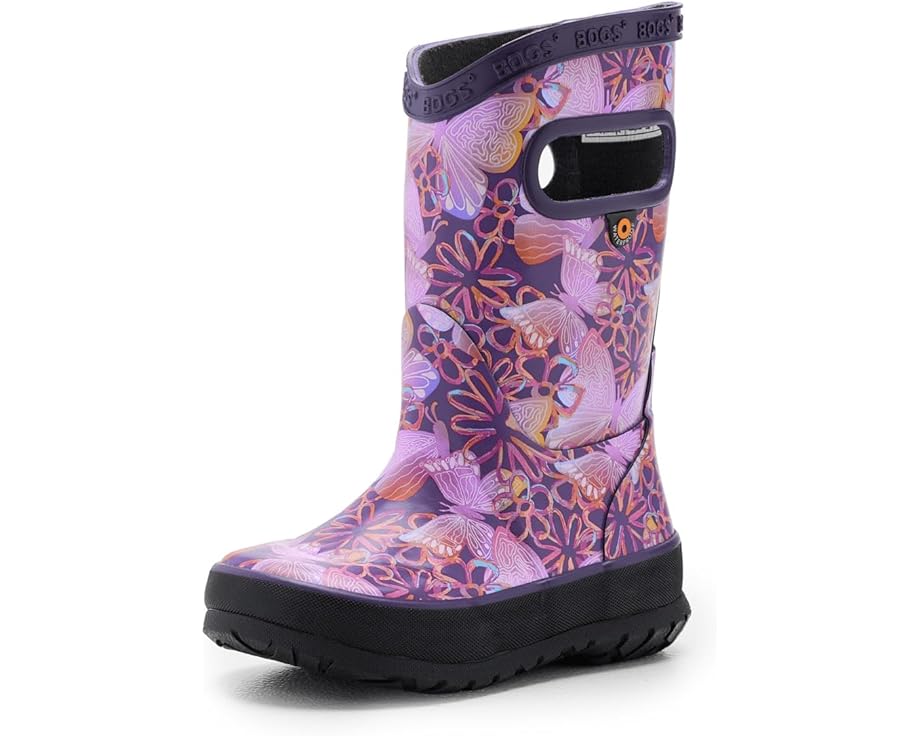 

Детские резиновые сапоги Bogs Kids Rainboot Solar Butterfly (Little Kid/Big Kid), Purple Multi