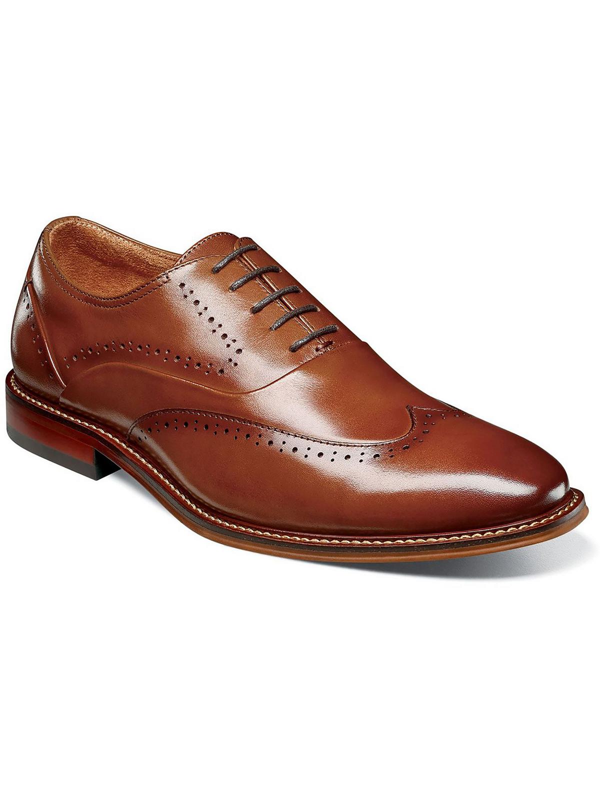 

Кожаные мужские оксфорды MacArthur Wingtip Stacy Adams, цвет cognac