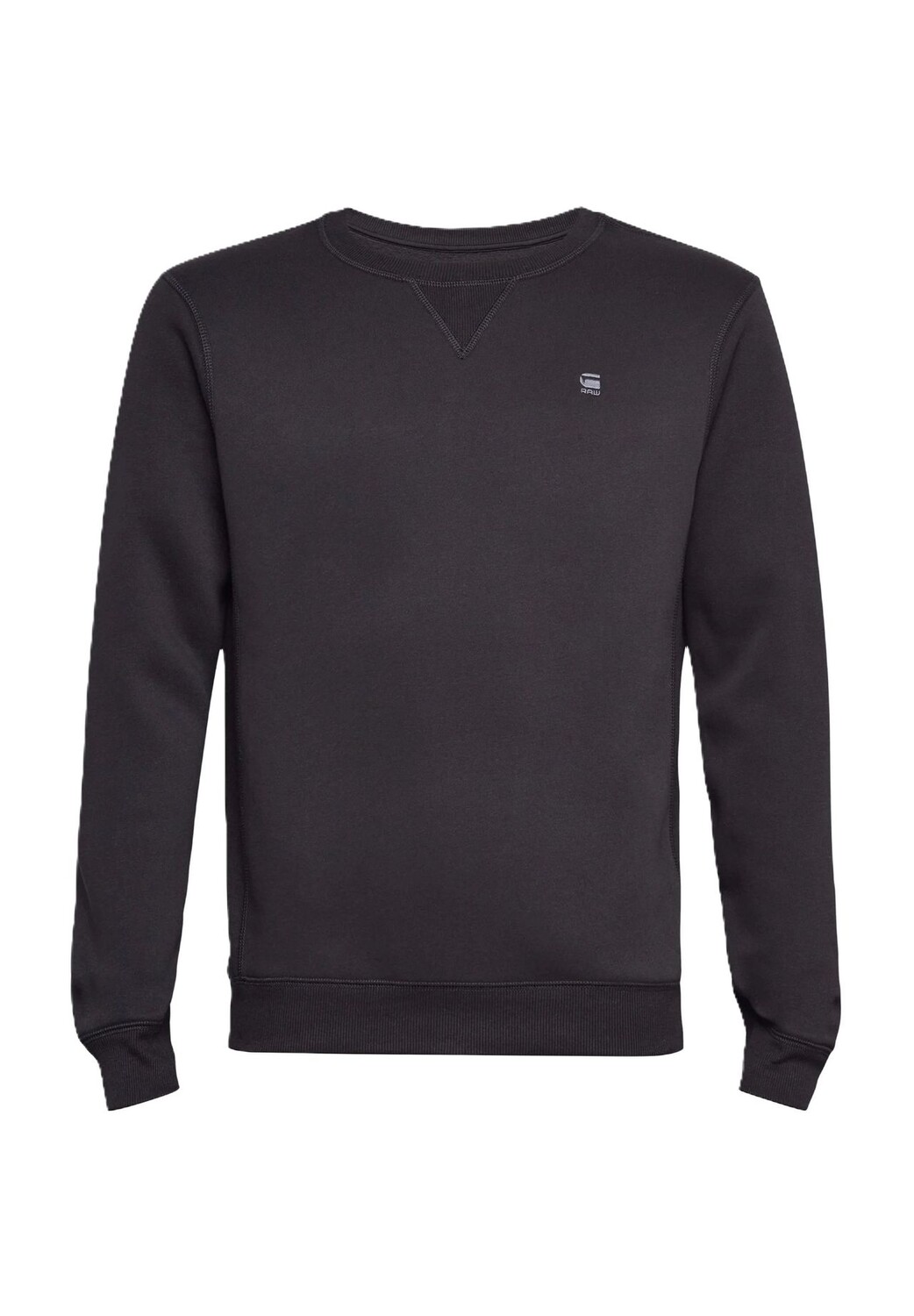 

Толстовка, манжеты в рубчик, вышивка логотипа, для мужчин G-STAR RAW, черный
