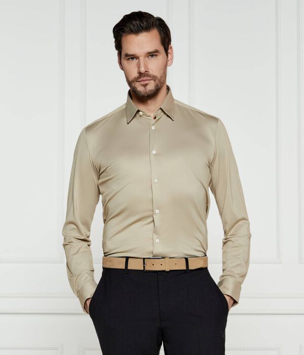 

Рубашка p-roan-kent-c1-233 Slim fit Boss, желтый