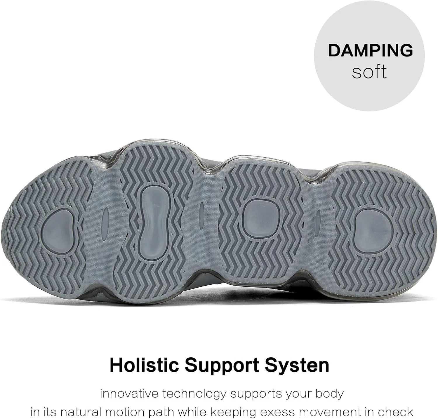 

Мужские кроссовки с воздушной подушкой, дышащие, для бега и тенниса, модные кроссовки, противоскользящие, для тренировок, повседневного спорта, занятий в спортзале, удобная обувь для прогулок Socviis, серый