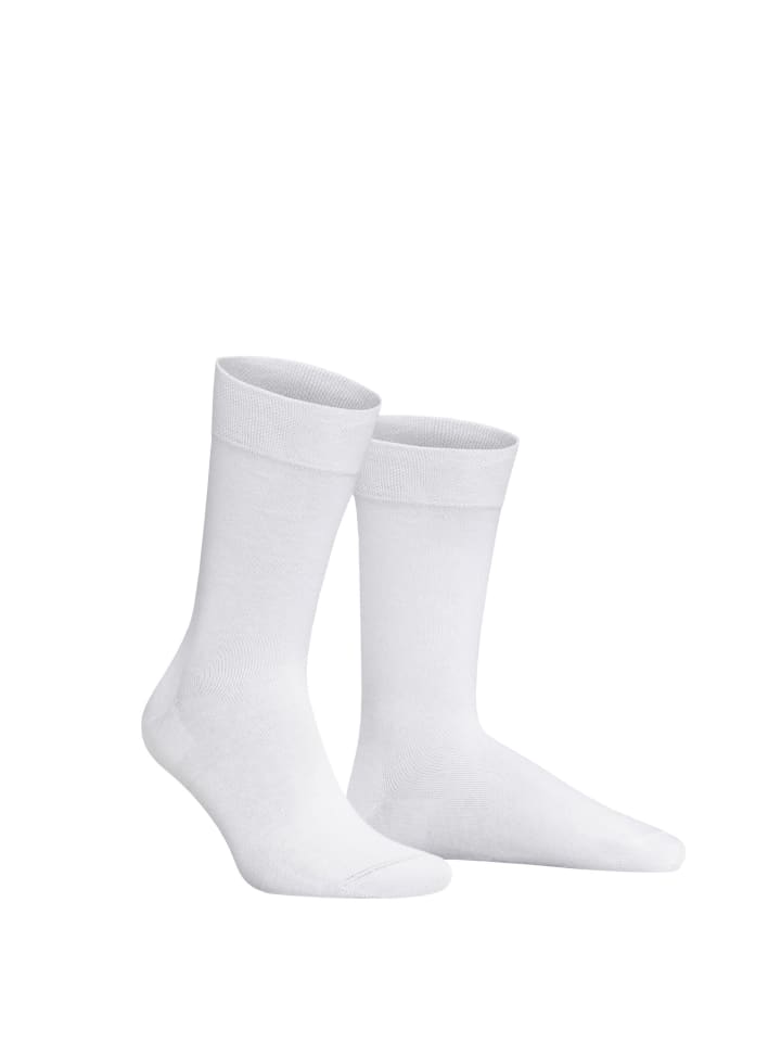 

Носки Relax Cotton с манжетой, не сдавливающей мышцы, белого цвета Hudson